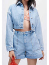 women studded denim jacket mfpbl00545 - MAJE - BALAAN 3