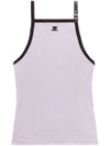 Buckle Contrast Sleeveless Smoke Grey - COURREGES - BALAAN 2