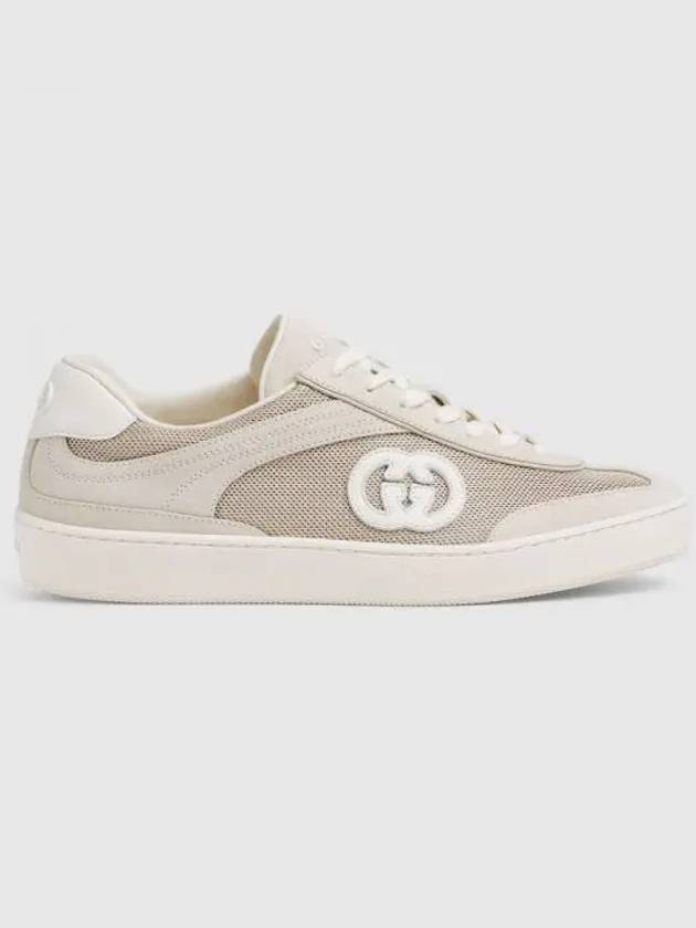 Interlocking G Low Top Sneakers Beige - GUCCI - BALAAN 2