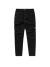 Compass Badge Cargo Straight Pants Black - STONE ISLAND - BALAAN 2