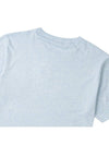 Grey Fox Head Patch Classic Short Sleeve T-Shirt Light Blue - MAISON KITSUNE - BALAAN 7