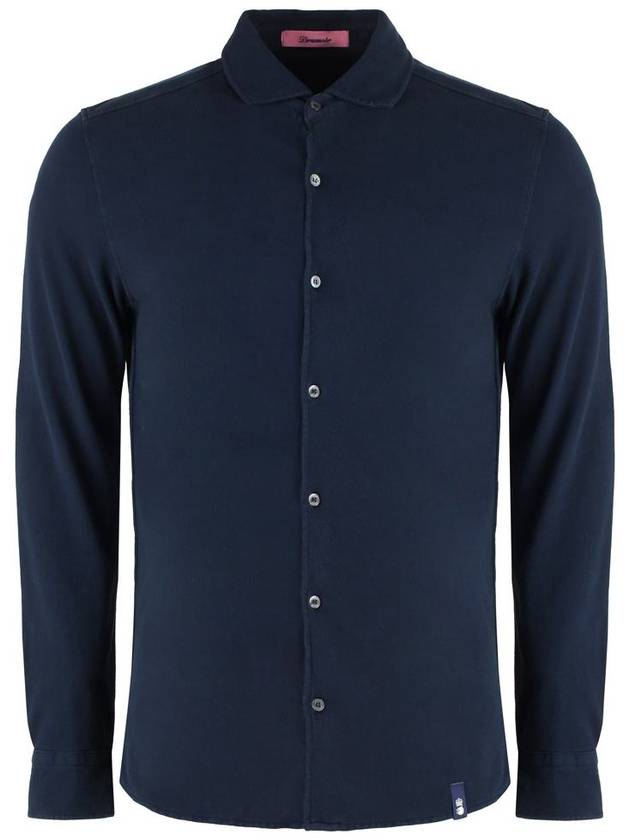 Drumohr Cotton Piqué Shirt - DRUMOHR - BALAAN 1