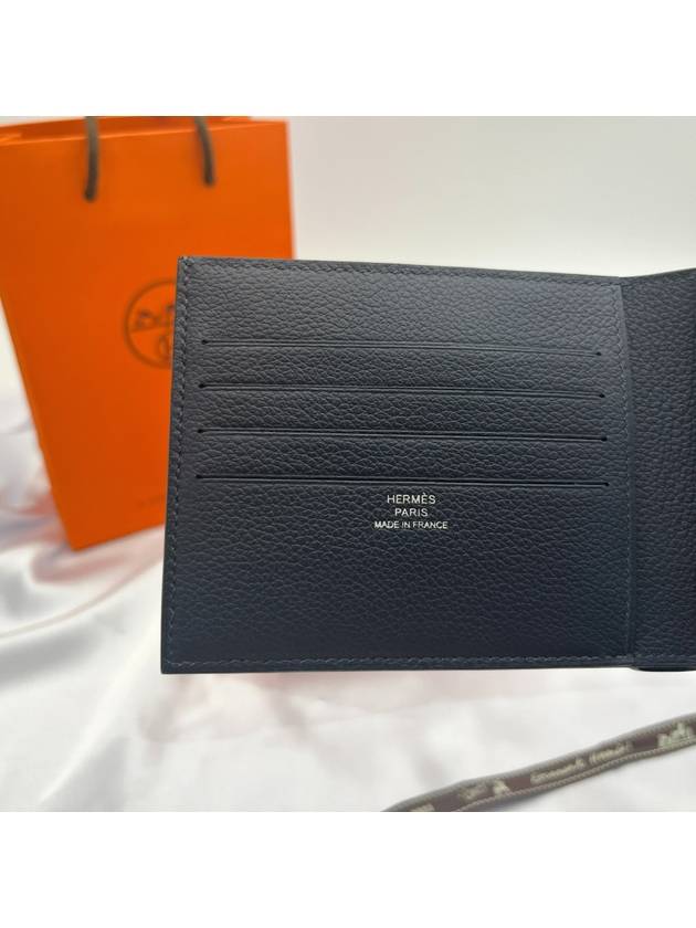 Hermes Citizen Twill Compact Half Wallet Blue Nuit - HERMES - BALAAN 4