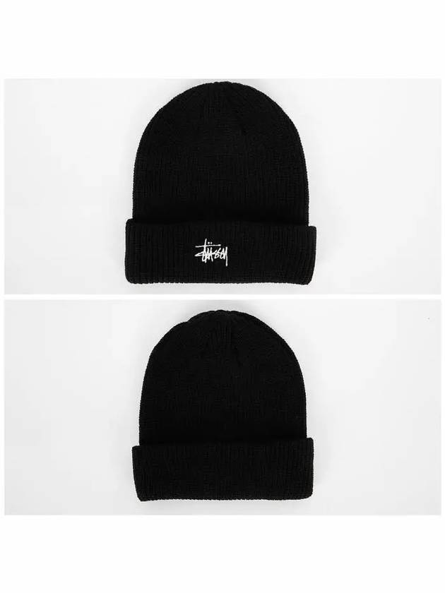 1321019 C 0001 BLACK Basic Cuff Beanie - STUSSY - BALAAN 2