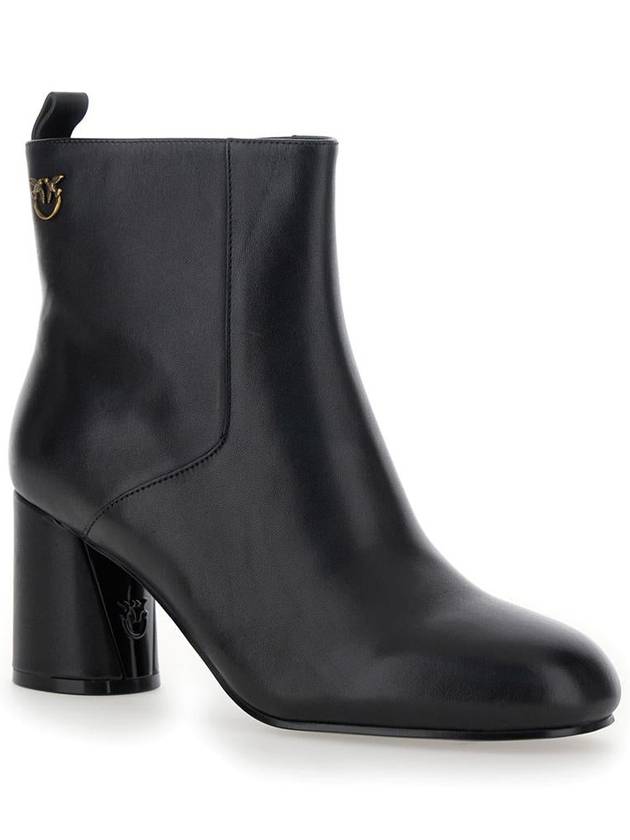 Cindy 12 - Ankle Boot Calf Leather Black - PINKO - BALAAN 2