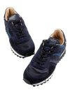 Men's Rockrunner Camouflage Suede Low Top Sneakers Navy - VALENTINO - BALAAN 5