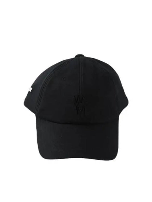 WYM embroidered logo ball cap black W231AC54721B - WOOYOUNGMI - BALAAN.