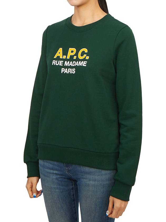 Women's Madame Logo Print Knit Top Green - A.P.C. - BALAAN 3