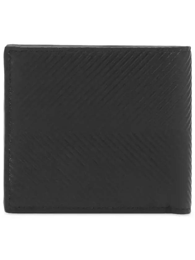 Texture Classic Calfskin Bifold Half Wallet Black - LOEWE - BALAAN 4