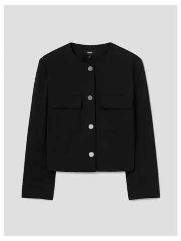 Women s Neoteric Twill Patch Jacket Black Domestic Product GM0024040878743 - THEORY - BALAAN 1