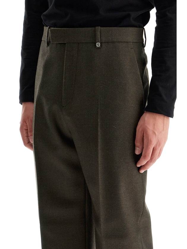 wool twill trousers in eight - BURBERRY - BALAAN 4