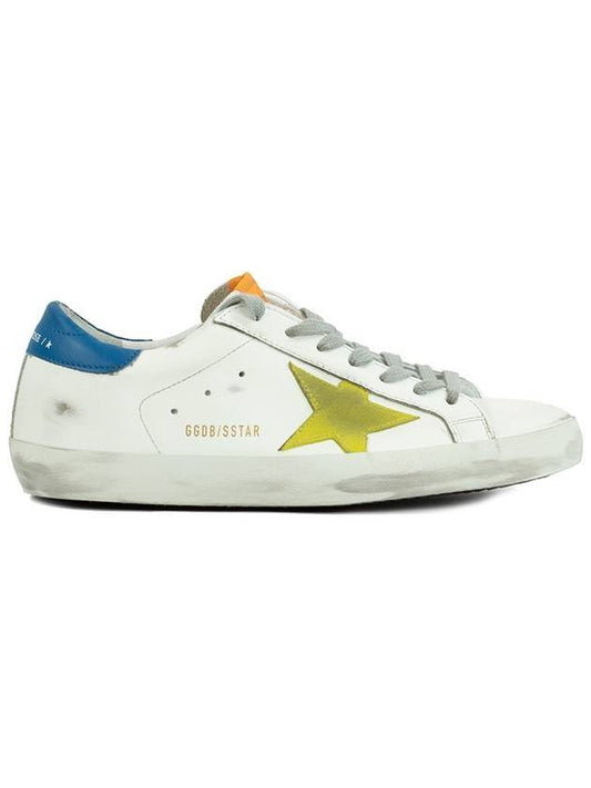 Superstar Blue Tab Low Top Sneakers White - GOLDEN GOOSE - BALAAN 1