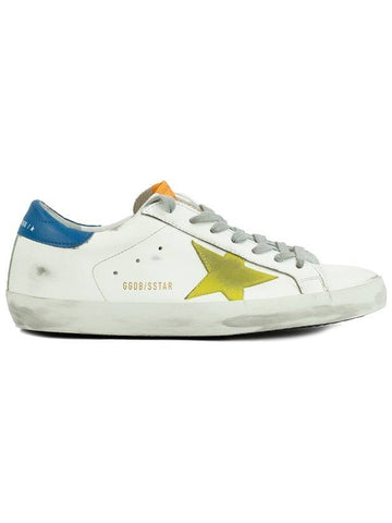 Superstar Star Leather Low Top Sneakers Yellow White - GOLDEN GOOSE - BALAAN 1