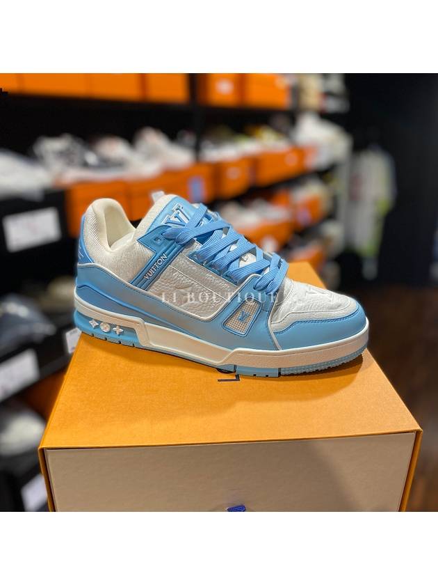 Trainer Men's Sneakers Virgil Abloh Blue - LOUIS VUITTON - BALAAN 1