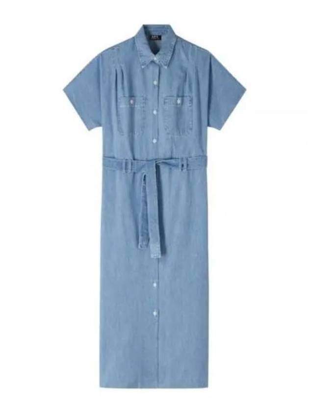 New Drew Long Dress Pale Blue - A.P.C. - BALAAN 2