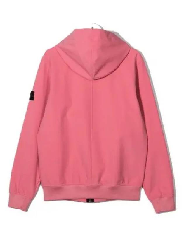 Kids Wappen Patch Soft Shell Zip Up Hoodie Pink - STONE ISLAND - BALAAN 3