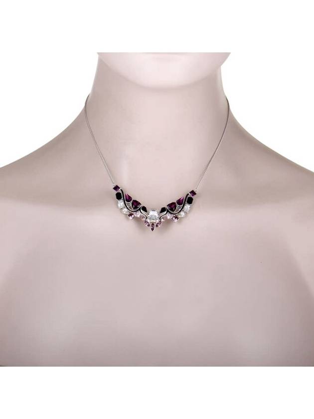 Impulse multicolored crystal rhodiumplated necklace - SWAROVSKI - BALAAN 3