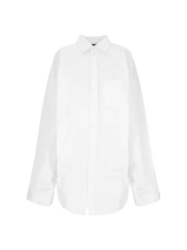 Asymmetric Large Fit Shirt White - BALENCIAGA - BALAAN 1