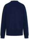 Crew Neck Print Sweatshirt Navy - SPORTY & RICH - BALAAN 5