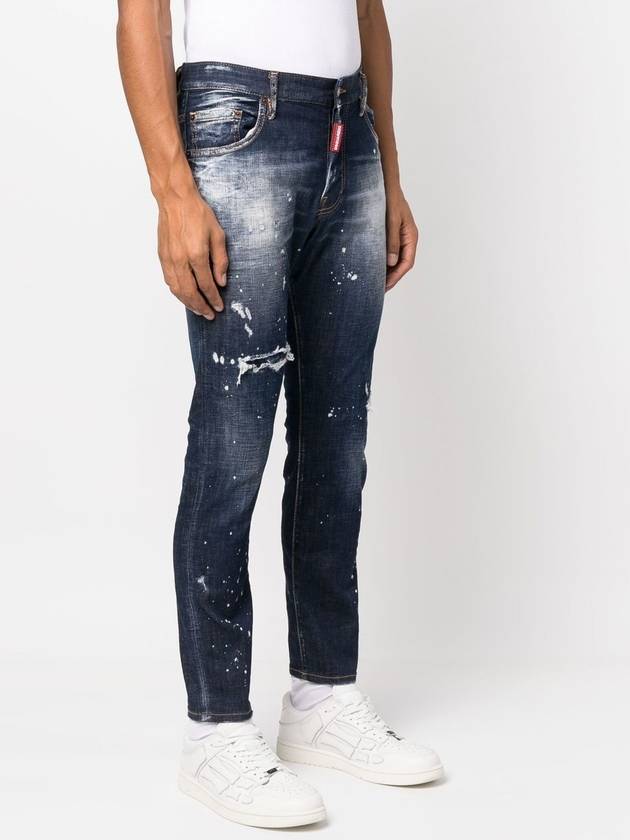 Back Logo Patch Skater Jeans Navy - DSQUARED2 - BALAAN 4