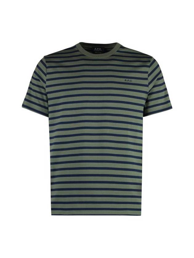 Emilien Short Sleeve T-Shirt Green - A.P.C. - BALAAN 1