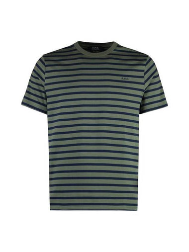 Emilien Short Sleeve T-Shirt Green - A.P.C. - BALAAN 1