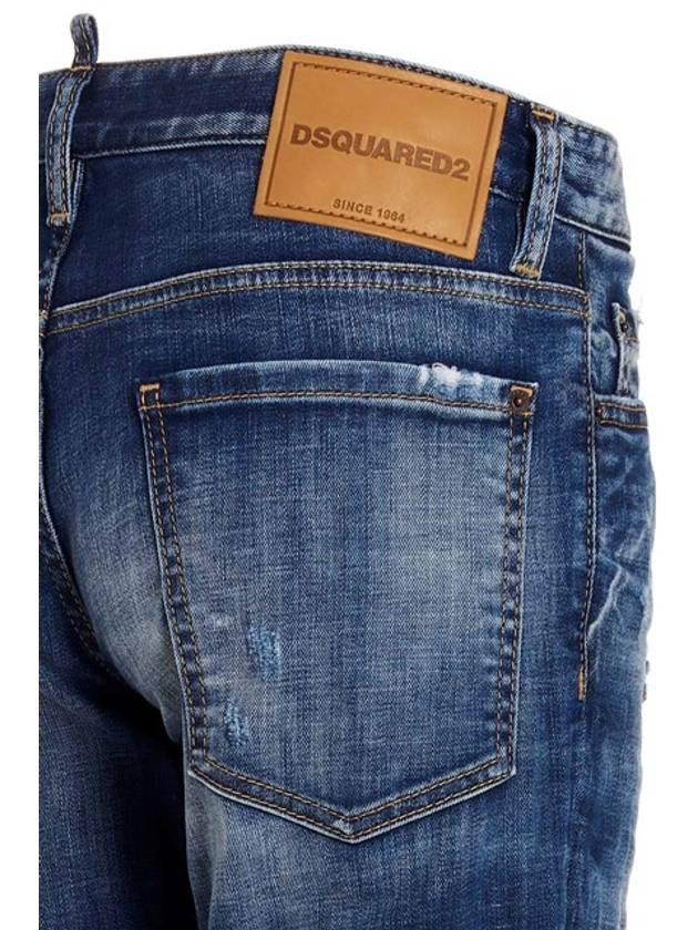 Medium Clean Vintage Wash Skinny Jeans Blue - DSQUARED2 - BALAAN 6