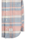 Check Wool Long Sleeve Shirt Blue Pink - THOM BROWNE - BALAAN 4