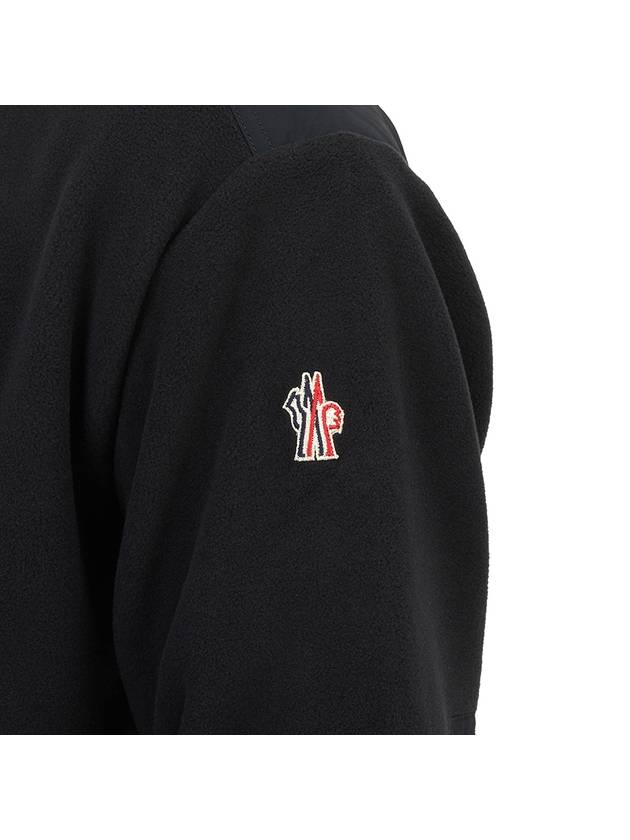 Grenoble Zip Up Hoodie Black - MONCLER - BALAAN 8