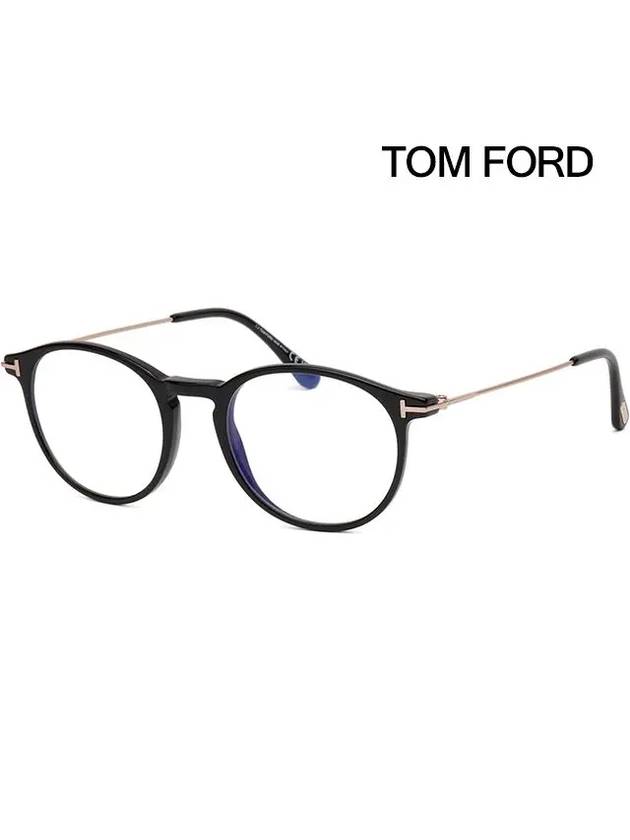 Eyewear Round Eyeglasses Black - TOM FORD - BALAAN 8