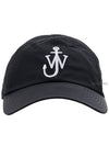 Anchor Logo Baseball Cap Black - JW ANDERSON - BALAAN 3