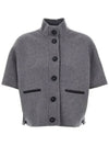 Roll Cashmere Cape Jacket Grey - MAX MARA - BALAAN 2