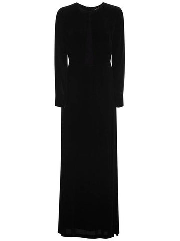 BAIA - Long dress in shaved velvet - MAX MARA - BALAAN 1