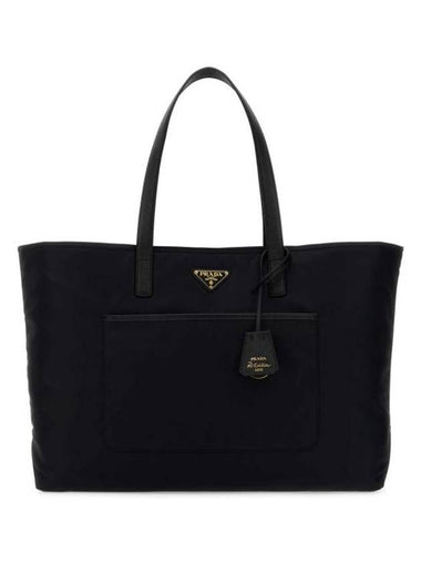 Re-Edition 1978 Large Re-Nylon Saffiano Leather Tote Bag Black - PRADA - BALAAN 1