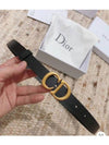 Saddle 20mm Ultrasmooth Calfskin Leather Belt Black - DIOR - BALAAN 4