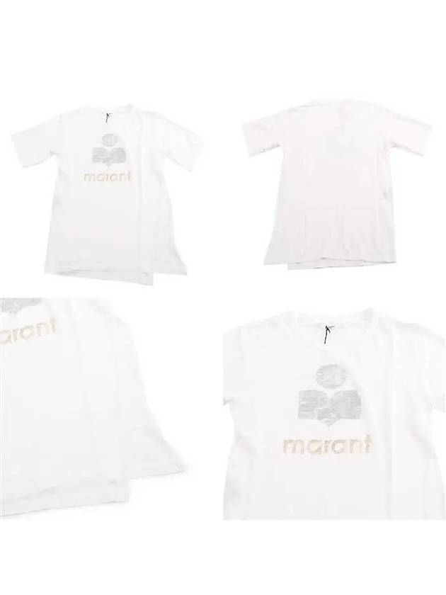 Kuta slit logo t-shirt TS0382 00M008E - ISABEL MARANT - BALAAN 4