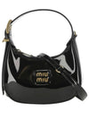 Patent Leather Hobo Shoulder Bag Black - MIU MIU - BALAAN 2