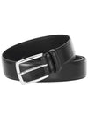 Stitching Detail Leather Belt Black - HUGO BOSS - BALAAN 1