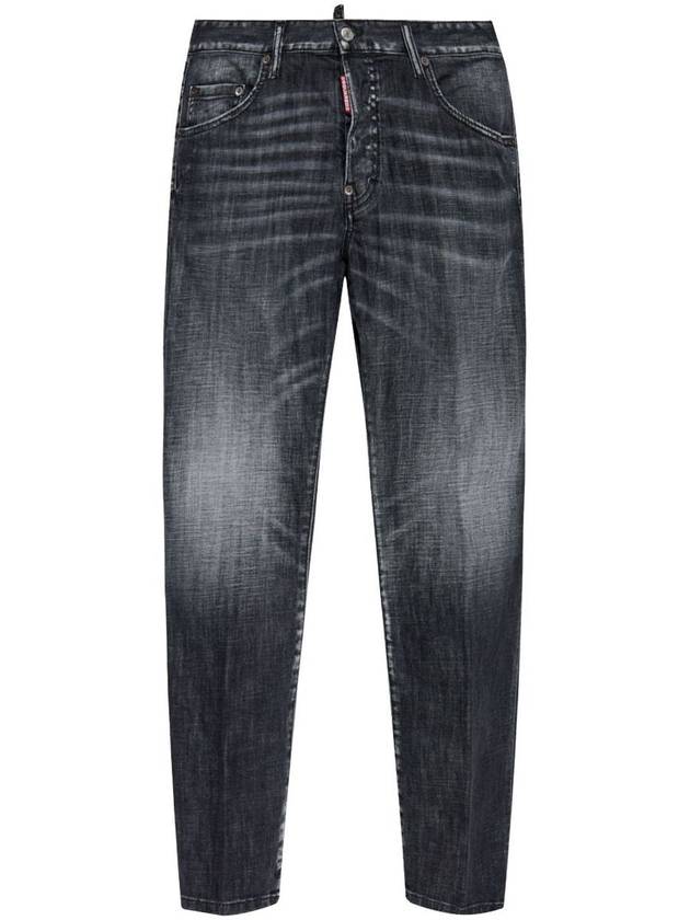 Skater Denim Straight Jeans Black - DSQUARED2 - BALAAN 2