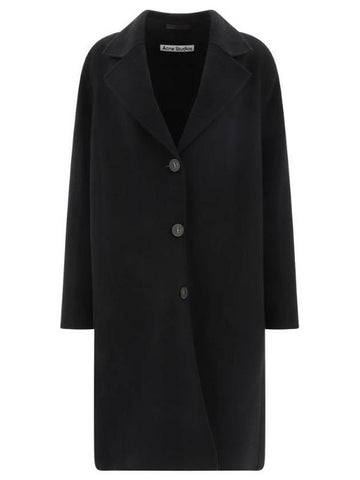 Wool Single Coat Black - ACNE STUDIOS - BALAAN 1