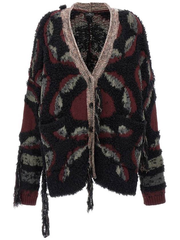 Etro Fringed Oversized Cardigan - ETRO - BALAAN 1