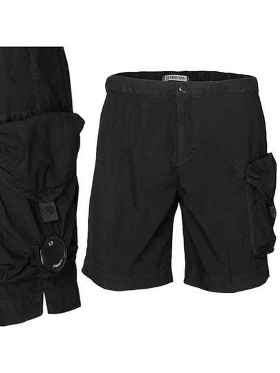 Men's Lens Wappen Chrome Shorts Black - CP COMPANY - BALAAN 2