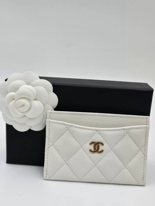 Classic Card Wallet Holder White AP0213 - CHANEL - BALAAN 3