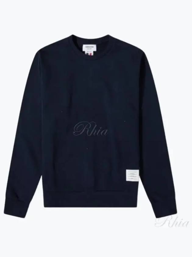 Center Back Stripe Crewneck Sweatshirt Navy - THOM BROWNE - BALAAN 2