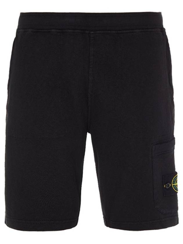 Logo Patch Nylon Metal Swim Shorts Black - STONE ISLAND - BALAAN.