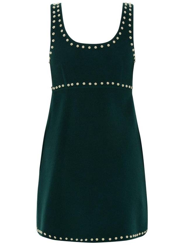 P.A.R.O.S.H. Green Wool Leak Dress - P.A.R.O.S.H. - BALAAN 3