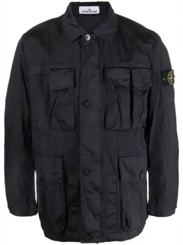 Nylon Metal Watro TC Field Jacket Navy - STONE ISLAND - BALAAN 1