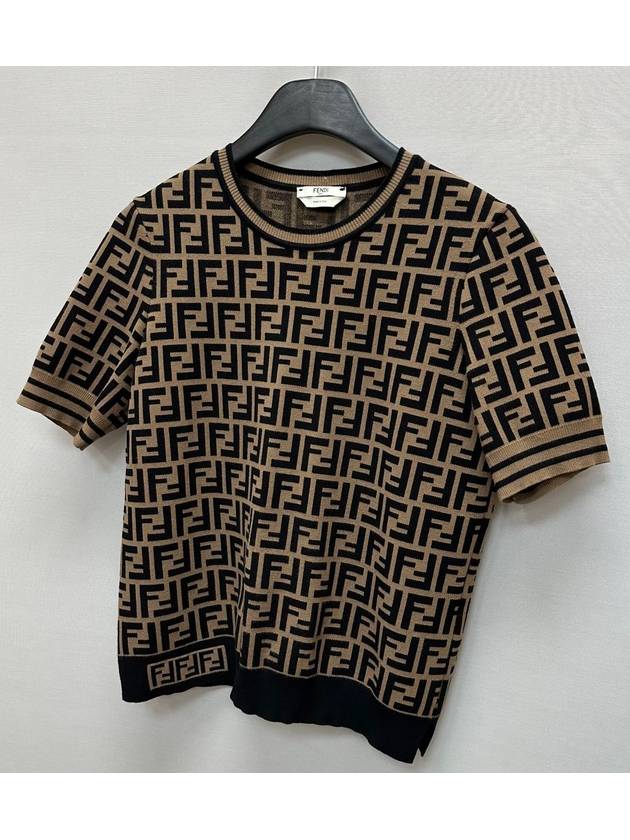 FF logo wool over classic short sleeve knit 42 - FENDI - BALAAN 3