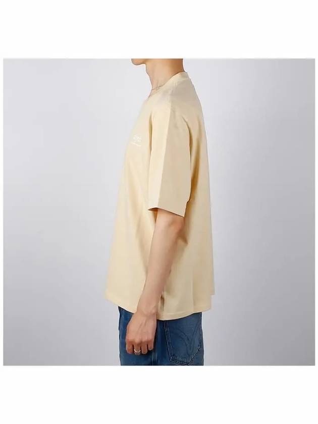 Alexandre Mattiussi Print Short Sleeve T Shirt Yellow - AMI - BALAAN 4