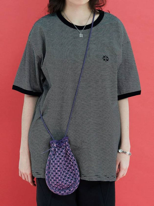 mesh knit string bag purple - UNALLOYED - BALAAN 2